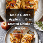 Maple Glazed Apple and Brie Stuffed Chicken Recipe