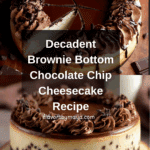 Brownie Bottom Chocolate Chip Cheesecake Recipe
