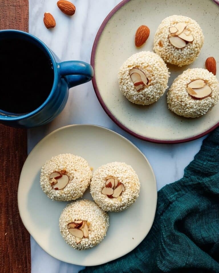 Coconut Sesame Shortbread Nankhatai (Vegan) Recipe