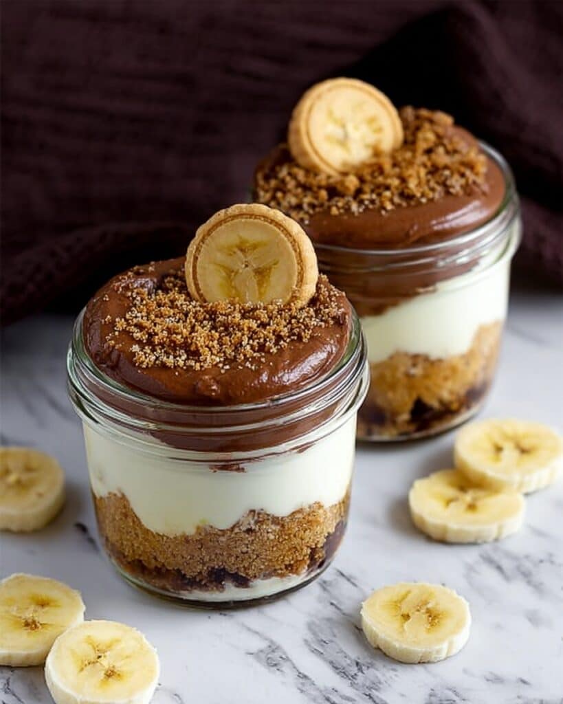 Banana Pudding with Nutella Whipped Cream and Nilla Wafer Crumble Recipe