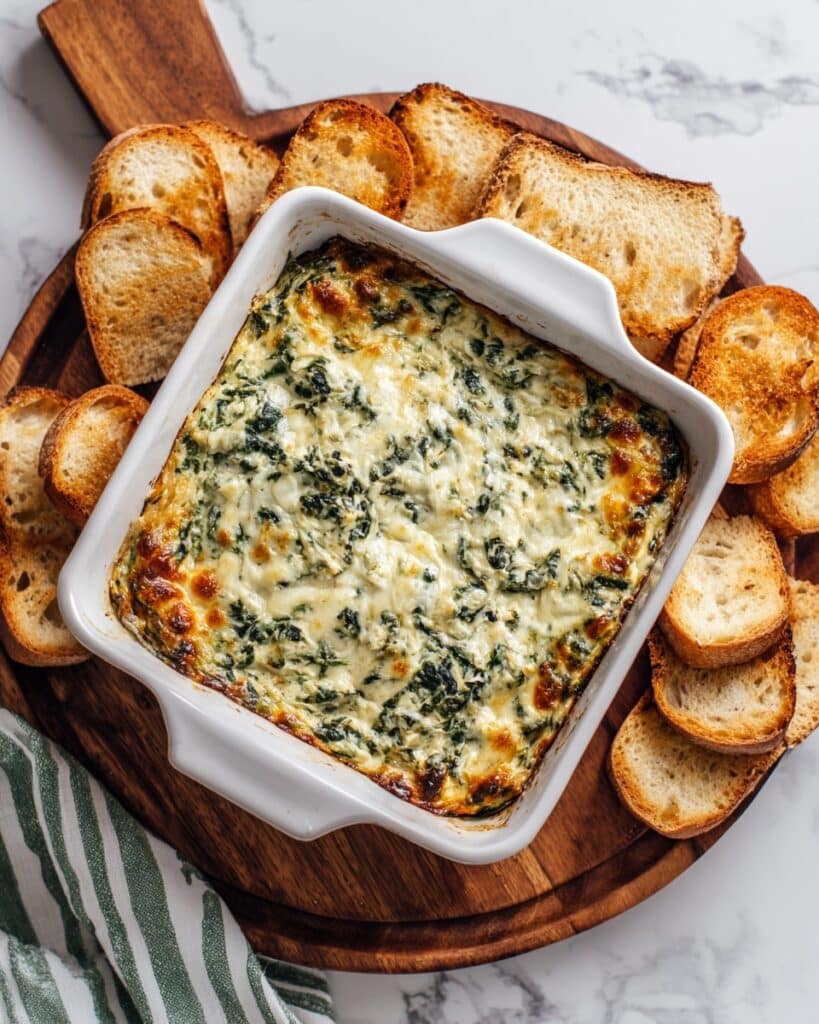 Creamy Cheesy Spinach Dip Recipe