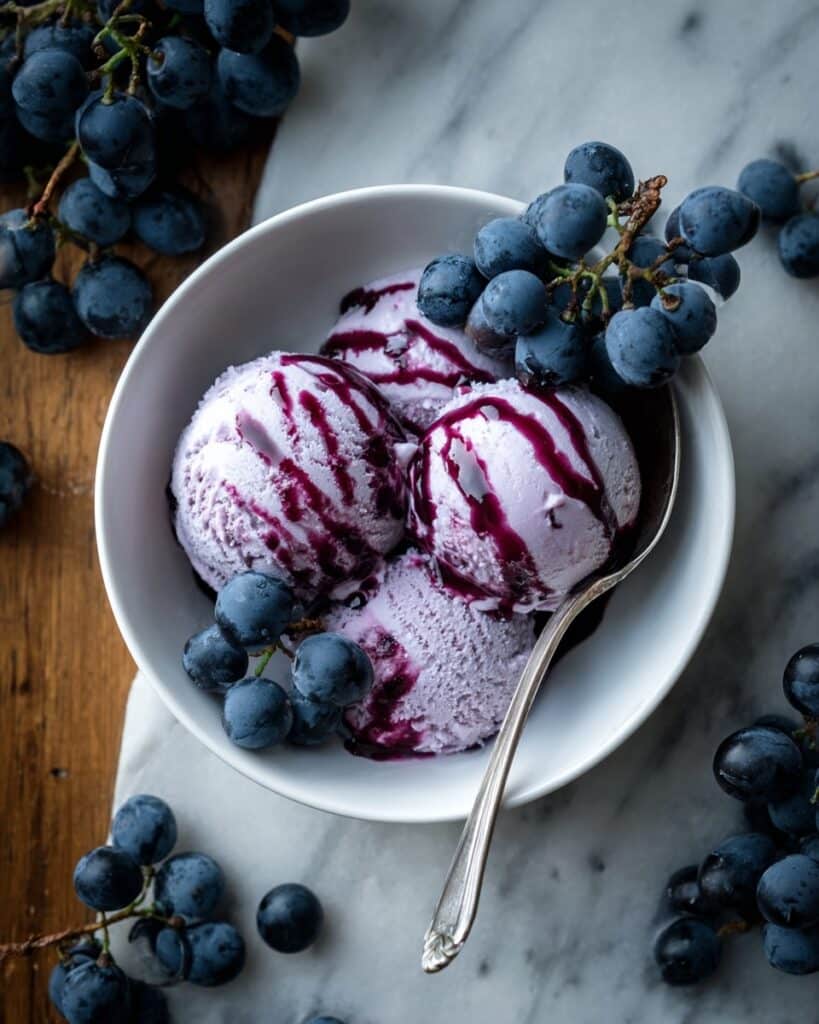 No-Churn Grape Ice-Cream Recipe