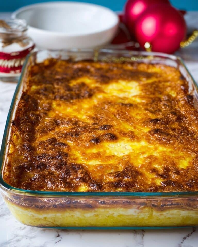 3-Ingredient Eggnog Dump Cake Recipe