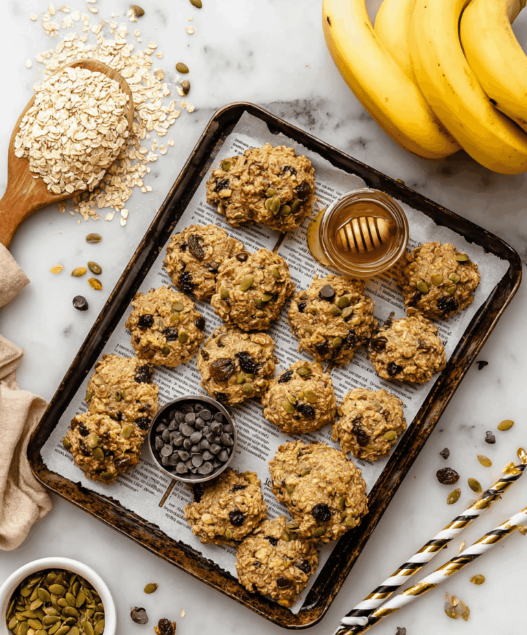 Healthy Breakfast Cookies with Chocolate, Raisins, and Seeds Recipe