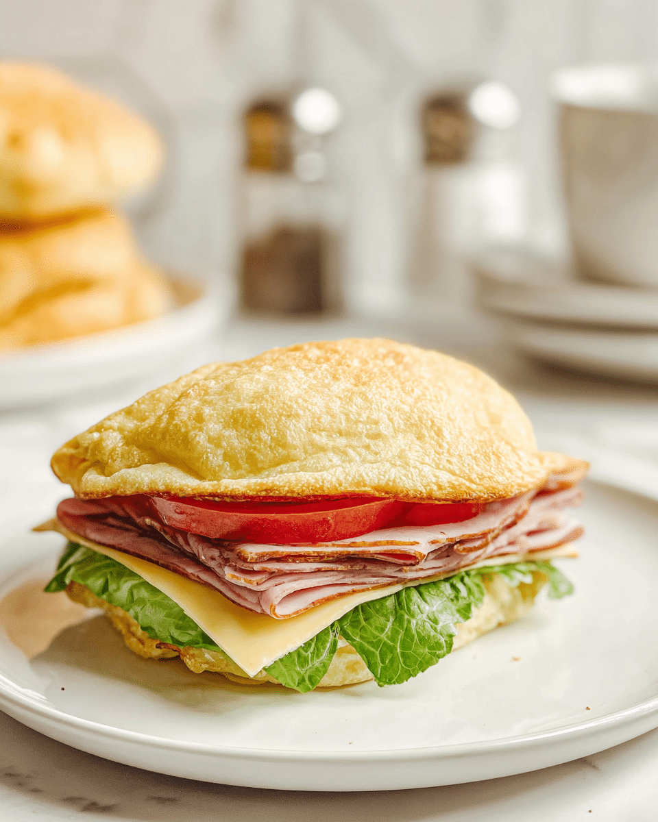 A close-up view of a stack of five thick, fluffy pancakes with a golden brown and slightly crispy top layer, showing a light yellow color underneath. Each pancake has a soft, cloud-like texture with small air pockets visible, creating a light and airy appearance. The pancakes are piled high on top of each other against a white marbled background, highlighting their warm, inviting color and texture. photo taken with an iphone --ar 4:5 --v 7