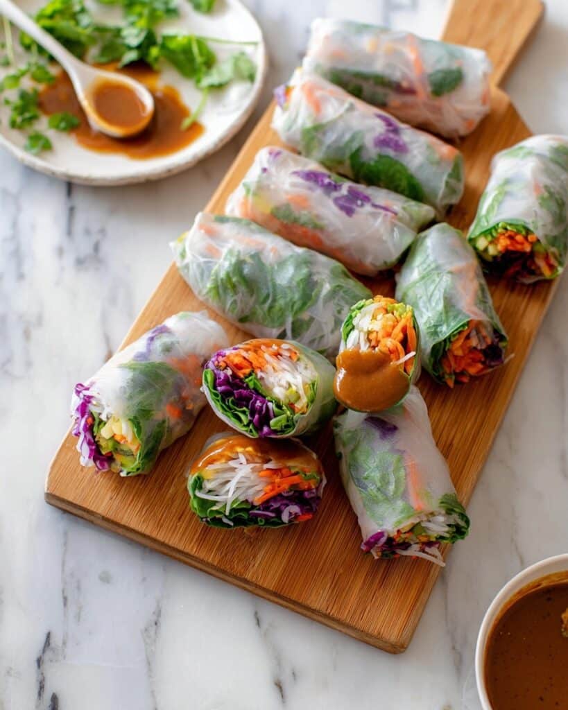 Fresh Spring Rolls with Peanut Sauce Recipe