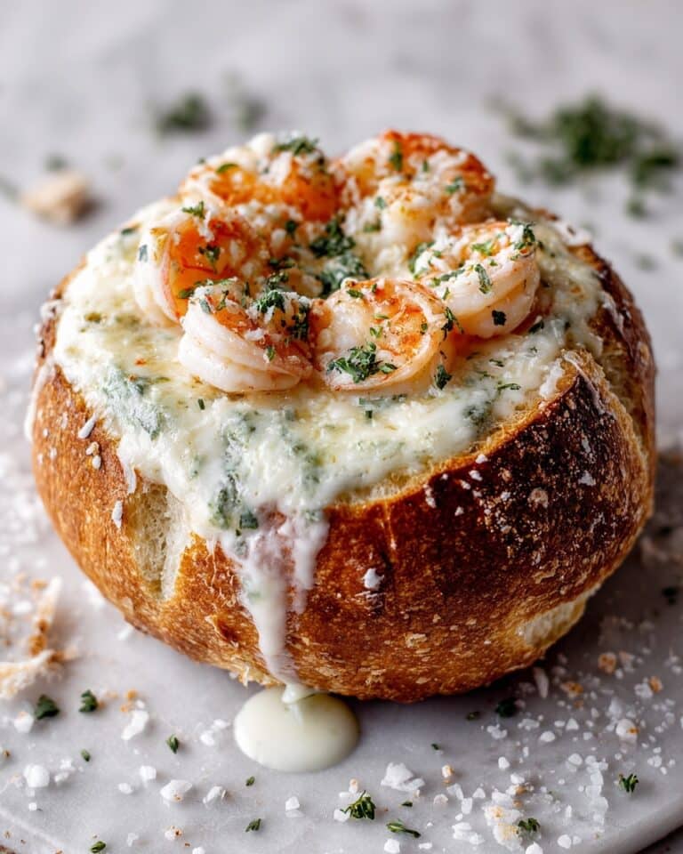 Stuffed Seafood Bread Bowl Recipe