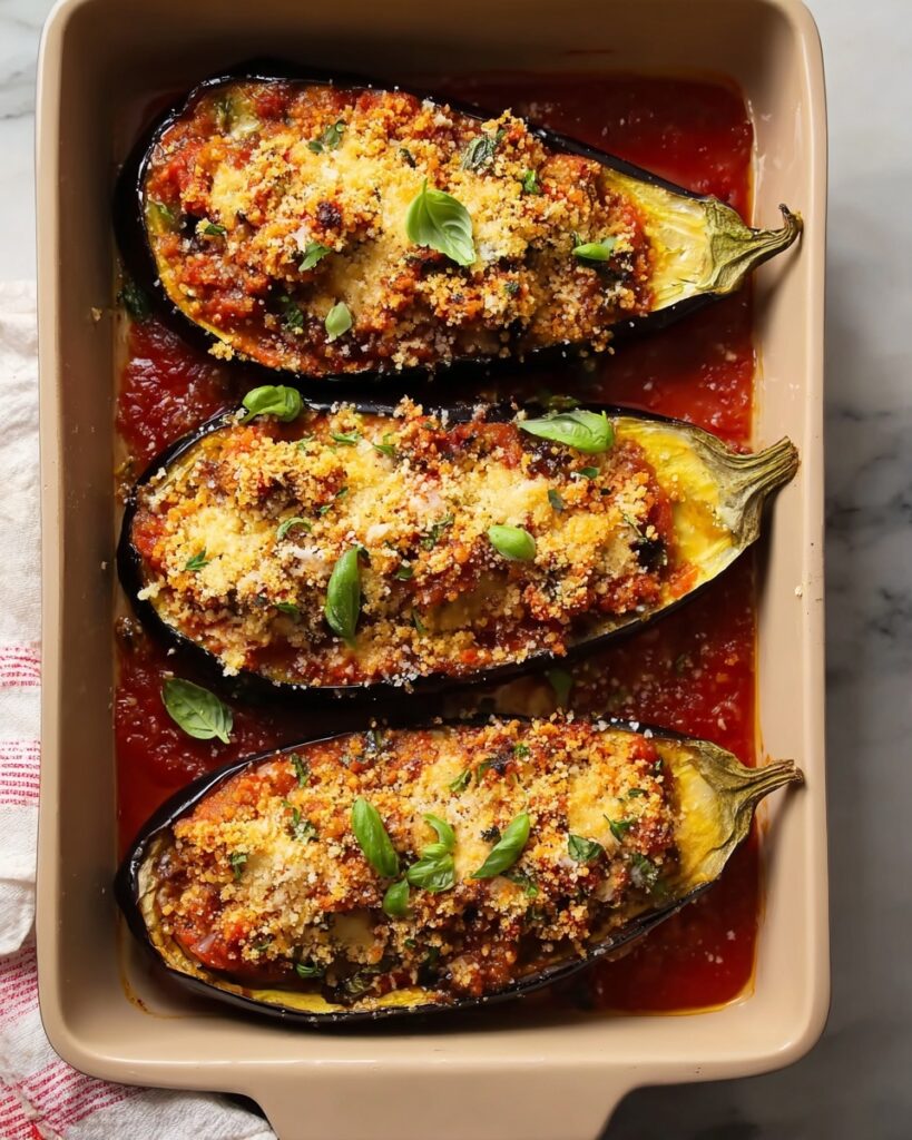 Stuffed Eggplant Parmesan Recipe