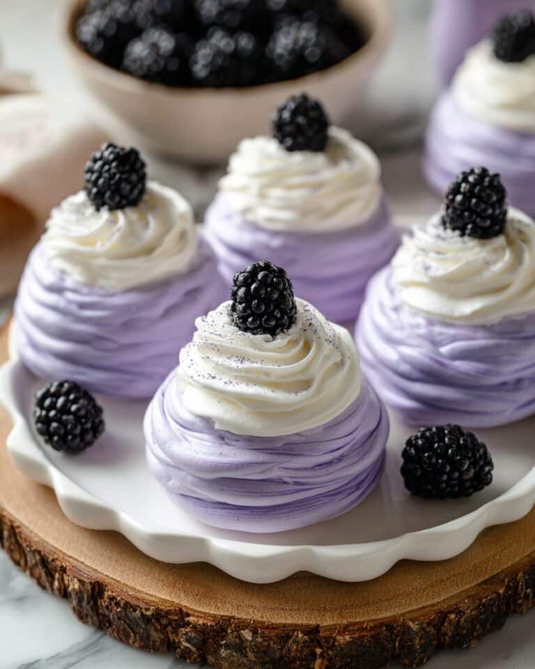 Blackberry Pavlovas Recipe