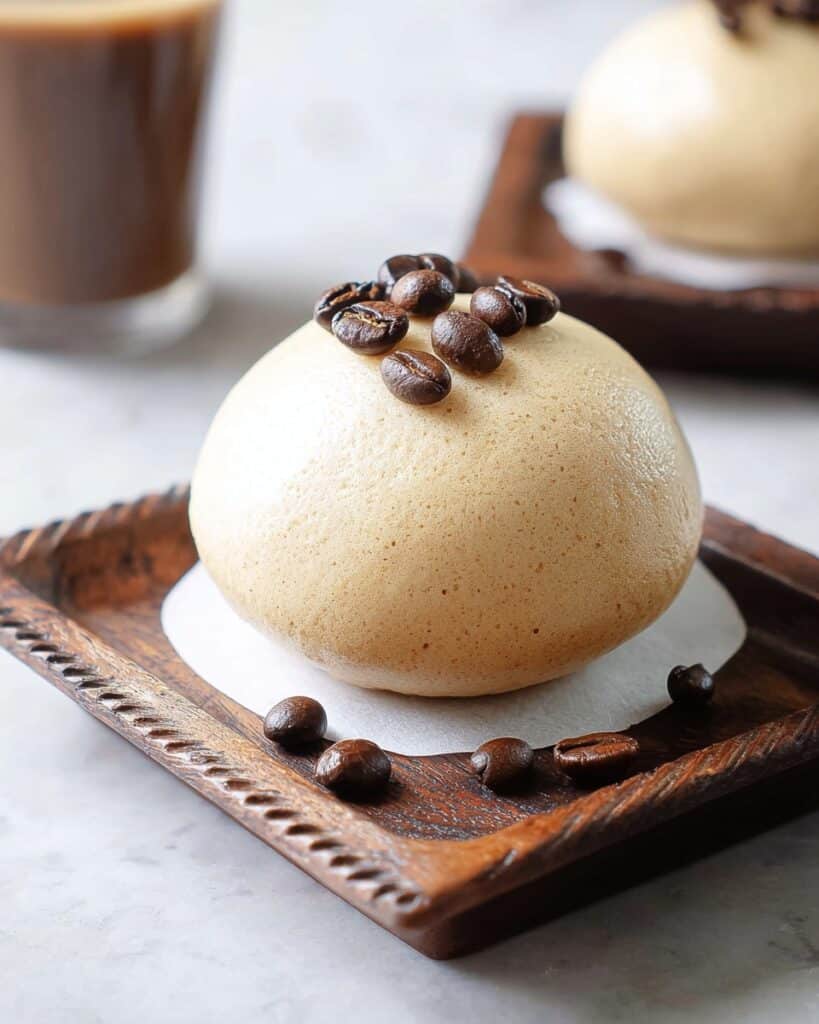 Easy Coffee & Almond Milk Steamed Buns with Creamy Coffee Paste Filling Recipe