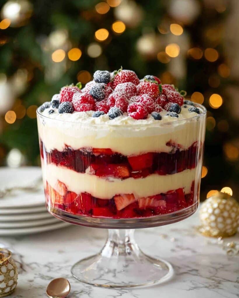 Christmas Cranberry and Berry Trifle Recipe