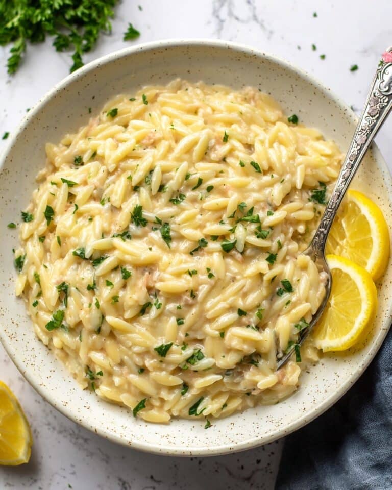 One Pot Lemon Orzo Pasta Recipe
