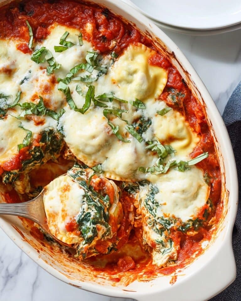 Spinach Ravioli Bake Recipe