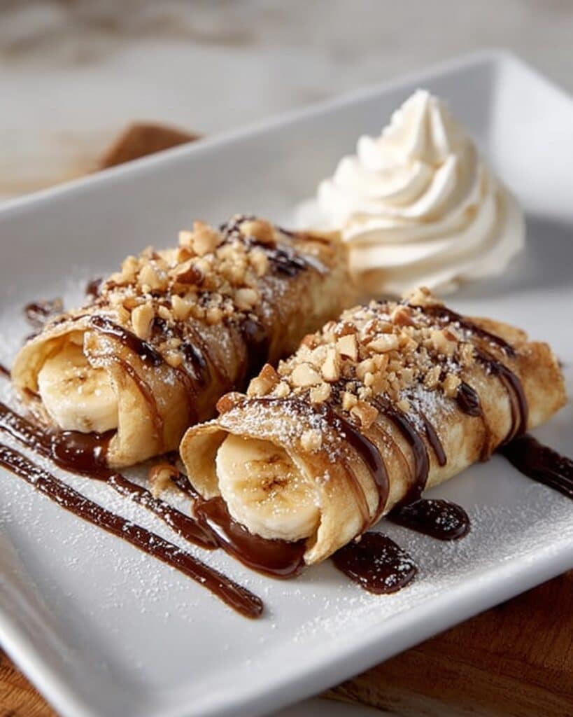 Chocolate-Banana Phyllo Bundles Recipe