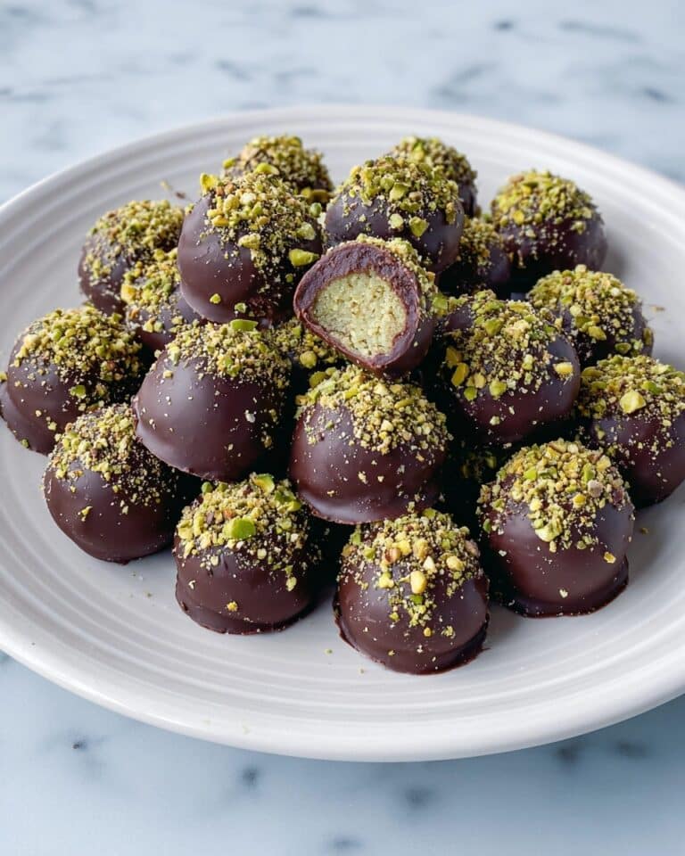 4-Ingredient Pistachio Chocolate Truffles Recipe