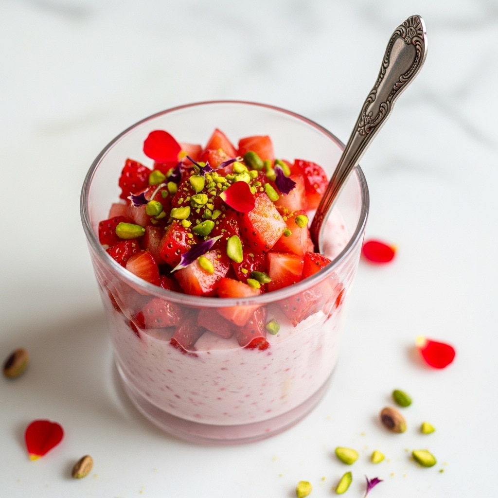 Strawberry Rose Chia Pudding Recipe
