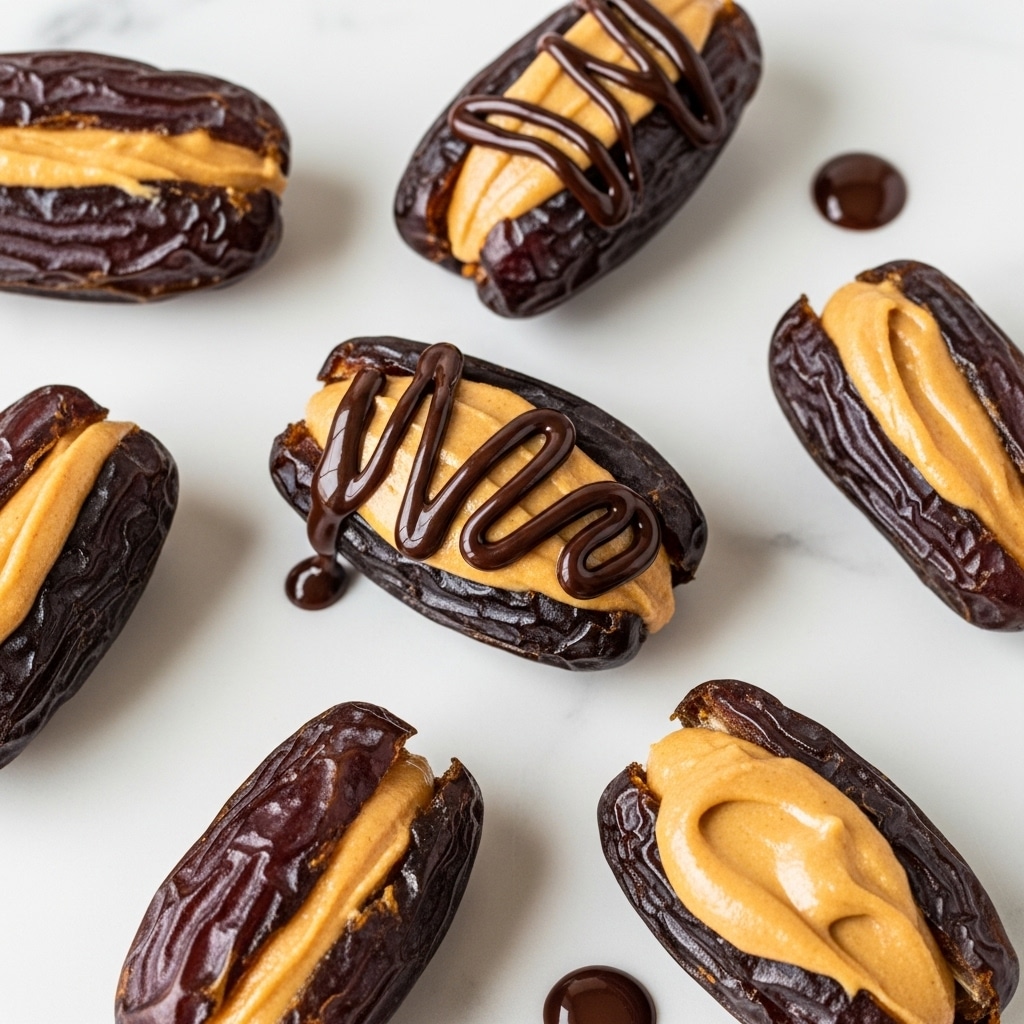 Stuffed Dates with Peanut Butter & Chocolate Recipe