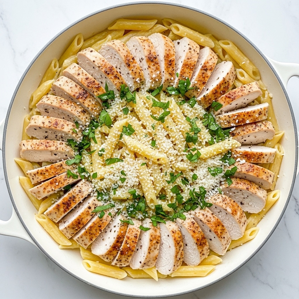 Creamy Garlic Chicken Pasta Recipe