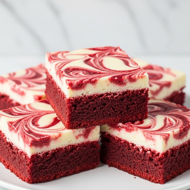 Red Velvet Swirl Brownies Recipe