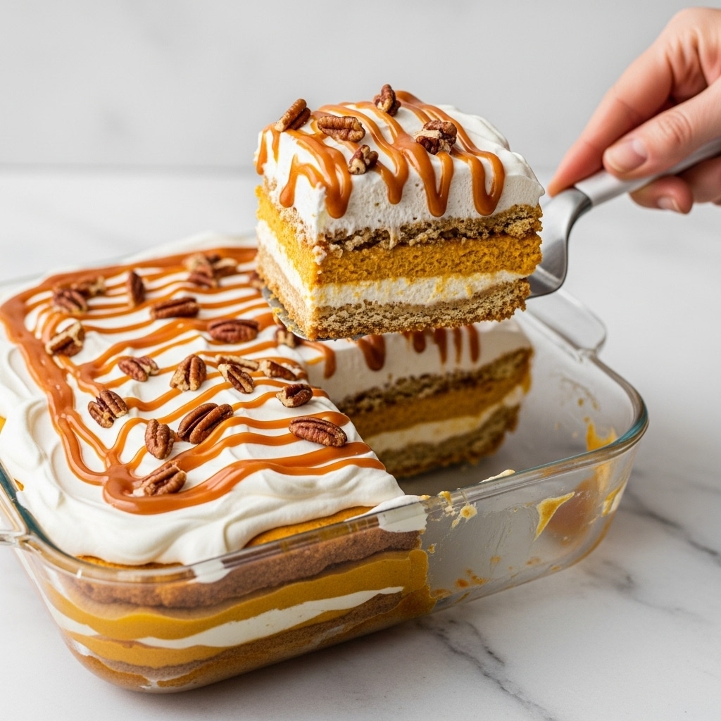 Pumpkin Cheesecake Lasagna Recipe