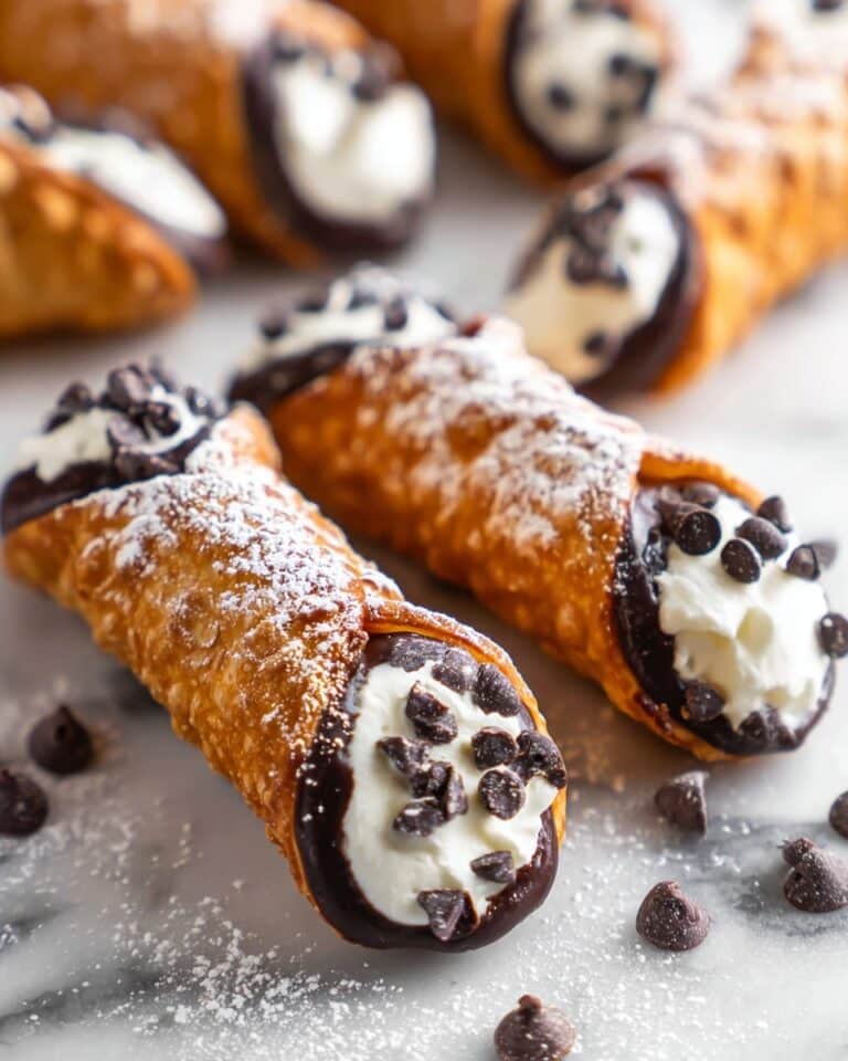 Homemade Cannoli with Ricotta and Mascarpone Filling Recipe