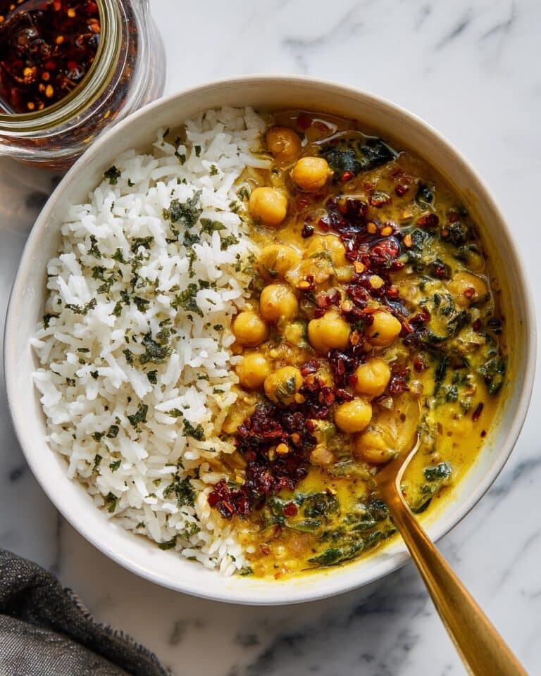 Steph’s Chickpea Curry with Spinach and Rice Recipe