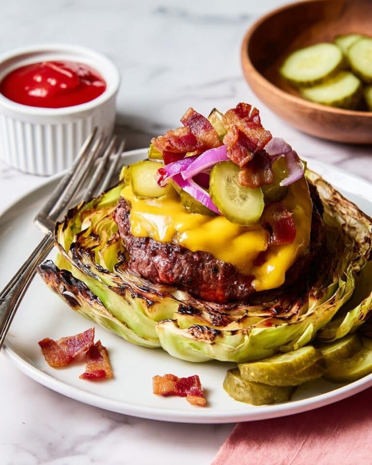 Roasted Cabbage Burgers Recipe