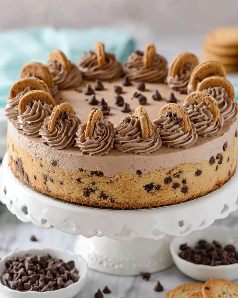 Chocolate Chip Cookie Bottomed Cheesecake Recipe