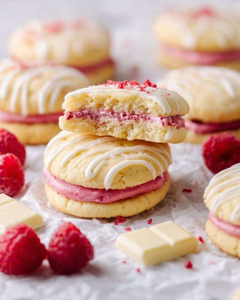 Raspberry Cream Sandwich Cookies Recipe