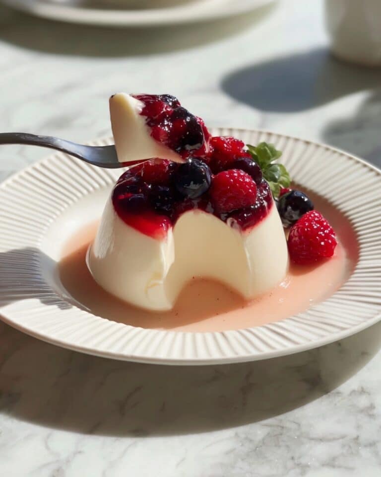 Berry Panna Cotta with Citrus-Infused Berries Recipe