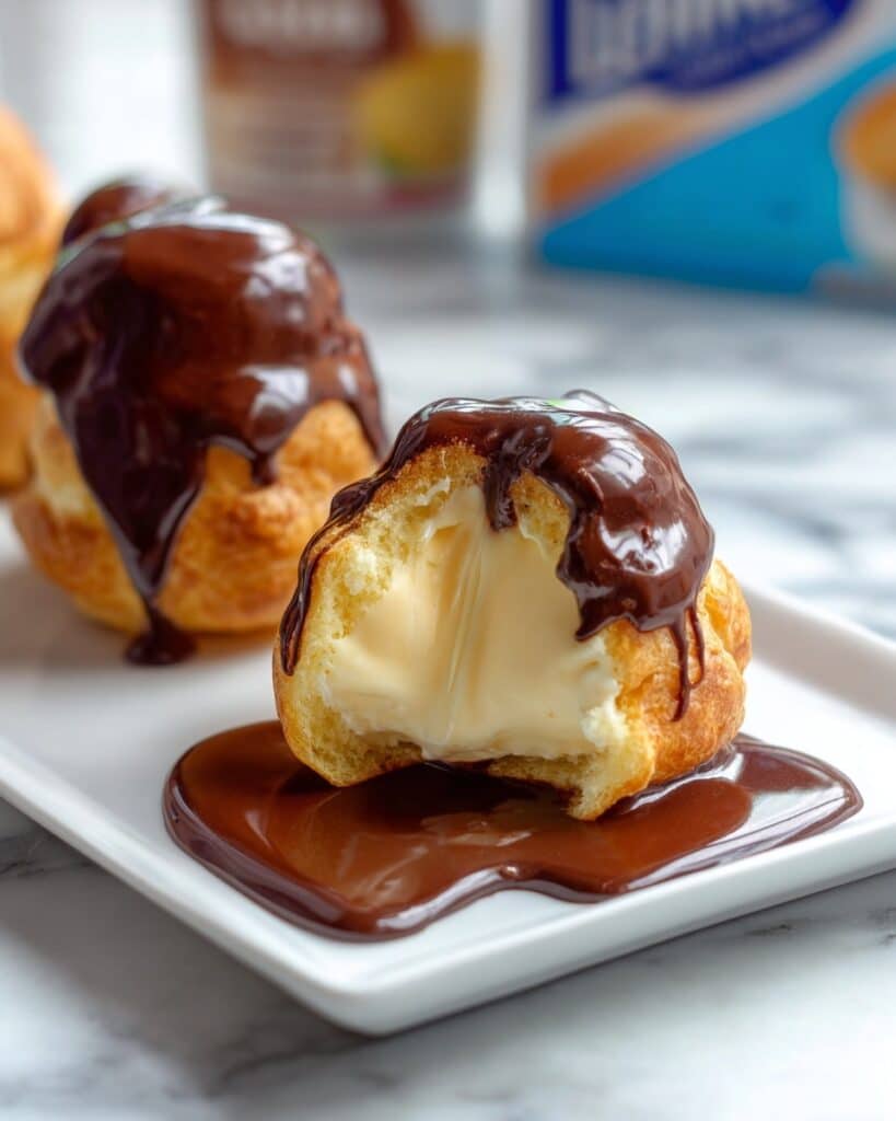 Profiteroles with Chocolate Sauce Recipe