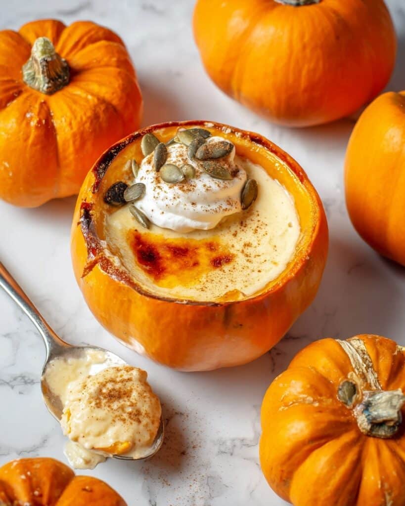 Pumpkin Panna Cotta in Hollowed Mini Pumpkins Recipe
