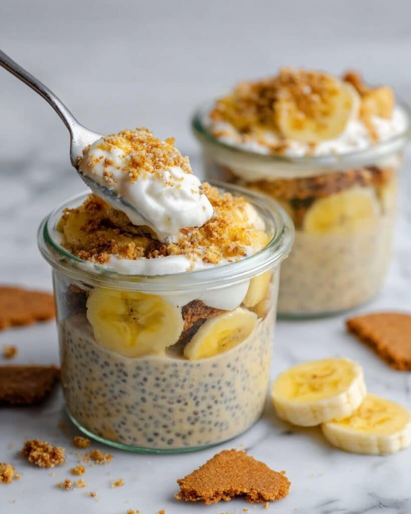 Banana Cream Pie Overnight Oats Recipe