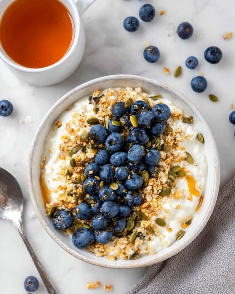 Blueberry & Muesli Cottage Cheese Bowl Recipe