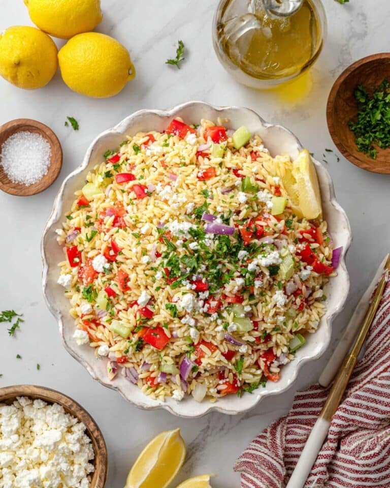 Orzo Lemon Salad Recipe