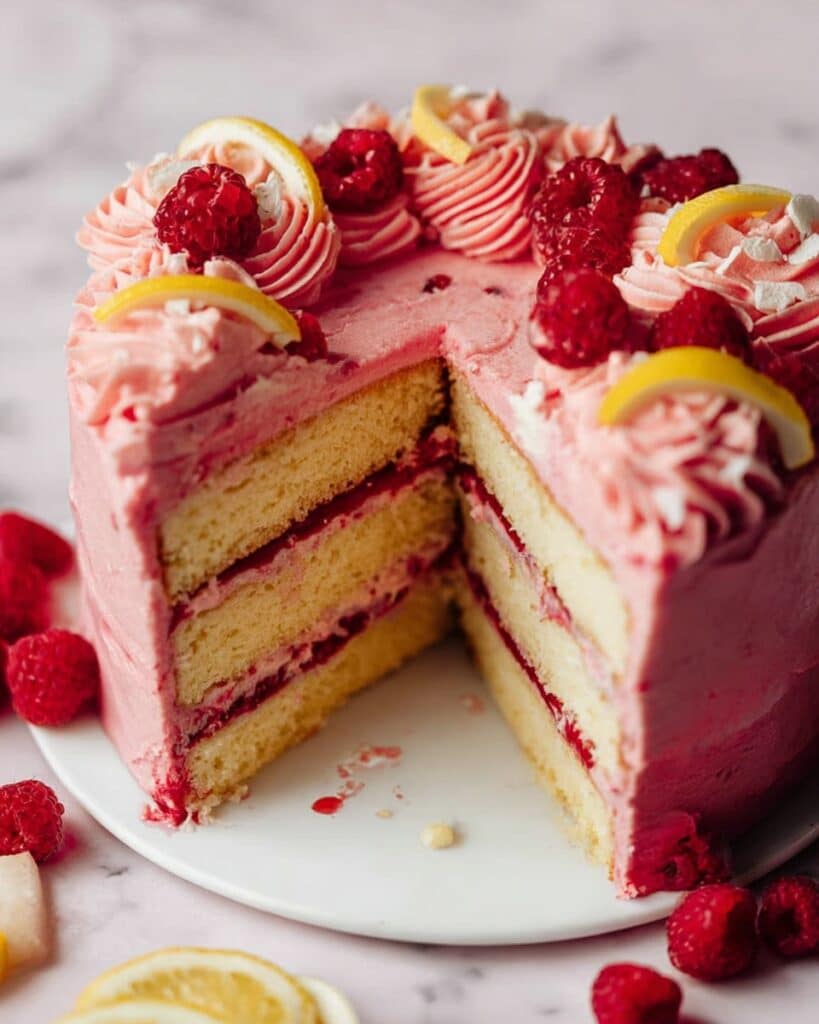 Lemon Raspberry Cake Recipe