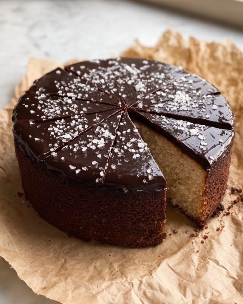 Chocolate Sea Salt Mousse Cake Recipe