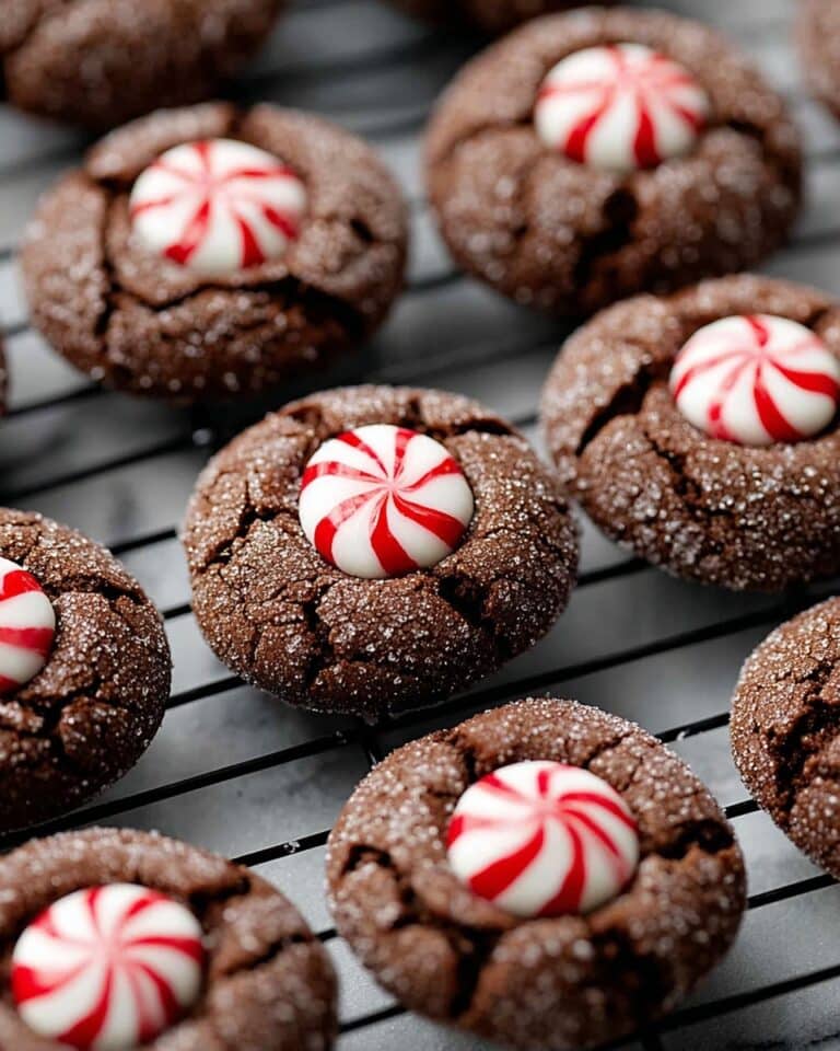 Milk Chocolate Peppermint Kiss Cookies Recipe