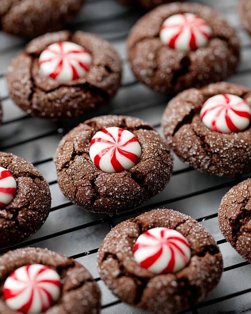Milk Chocolate Peppermint Kiss Cookies Recipe