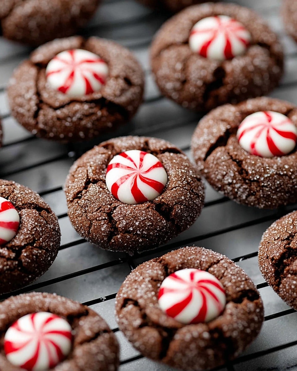 Milk Chocolate Peppermint Kiss Cookies Recipe