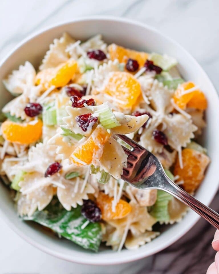 Turkey Cranberry and Walnut Pasta Salad Recipe