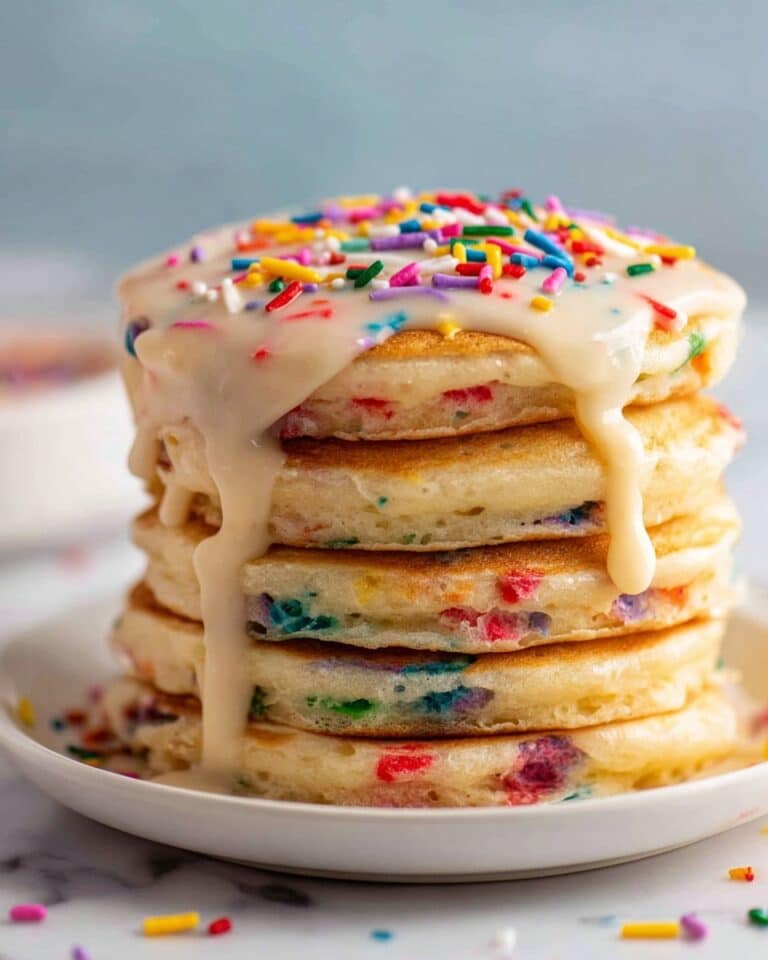 Funfetti Pancakes from a Cake Mix Recipe