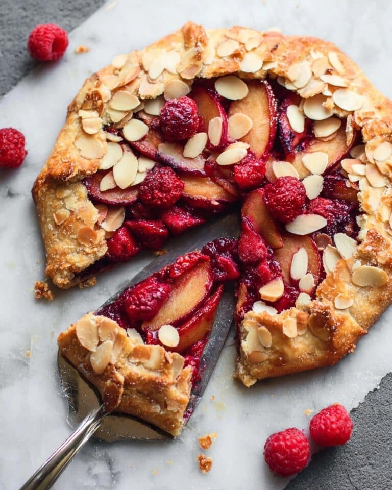 Plum Raspberry Amaretto Galette Recipe