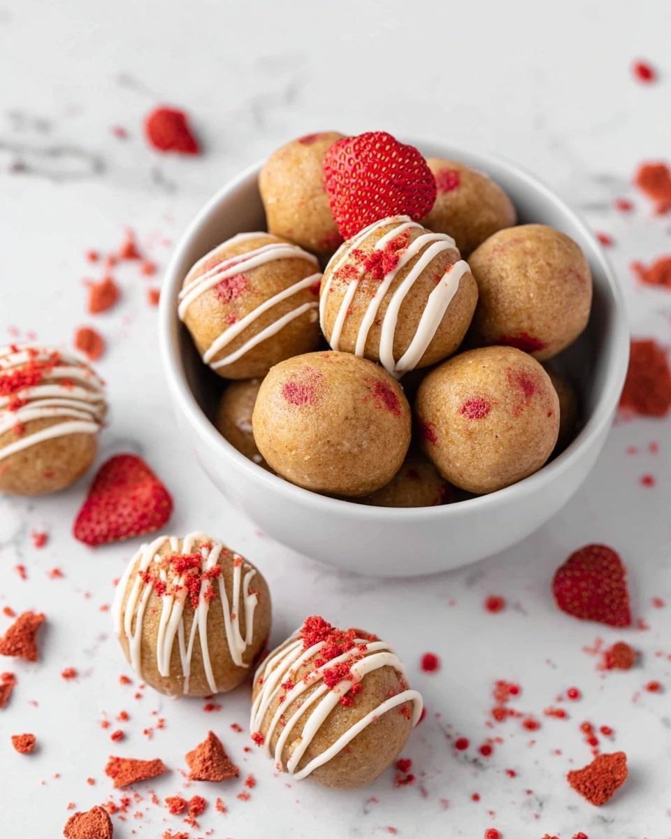 Strawberries and Cream Energy Bites Recipe
