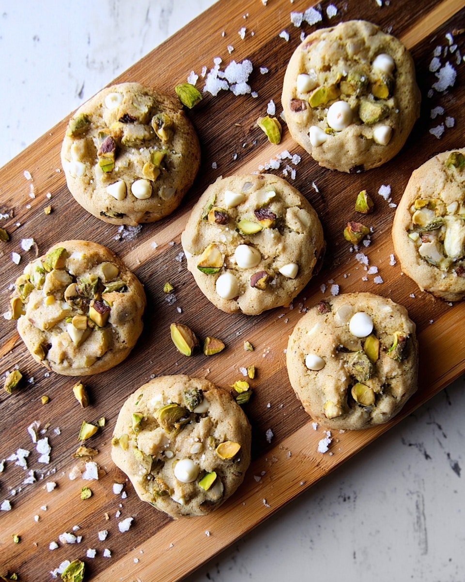 Salted Honey Pistachio White Chocolate Chip Cookies Recipe