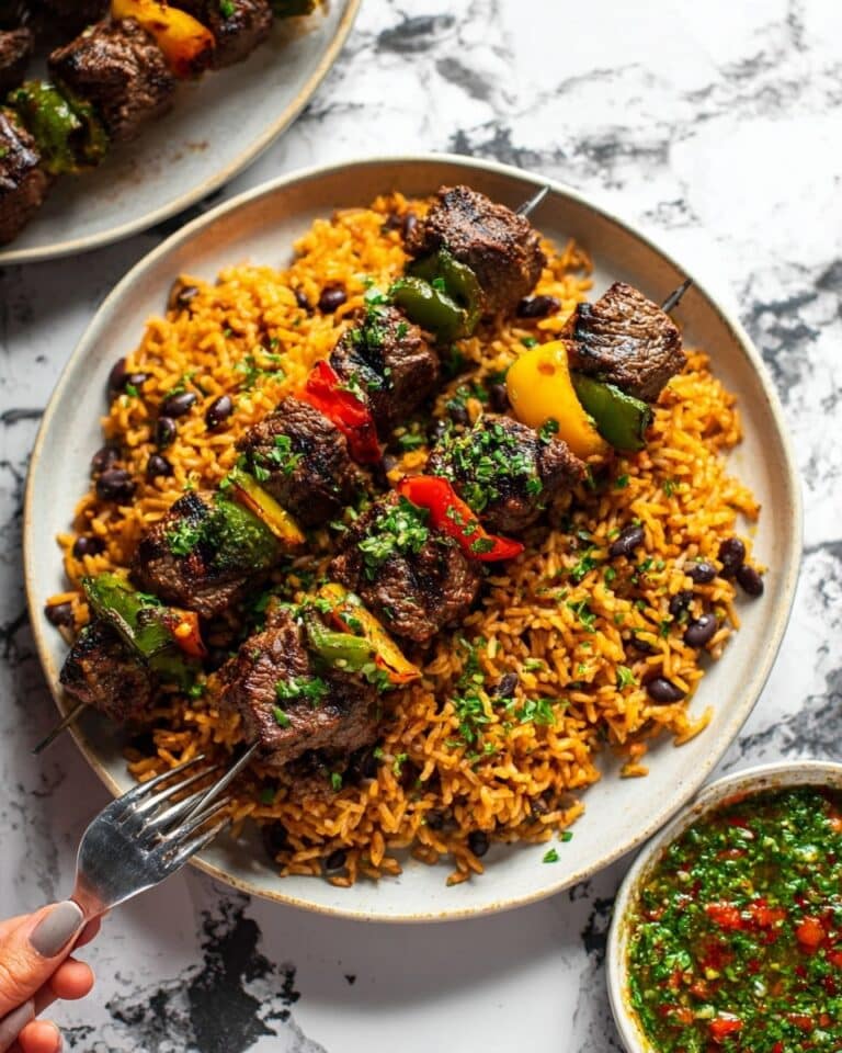 Easy Grilled Chimichurri Steak Kabobs Recipe