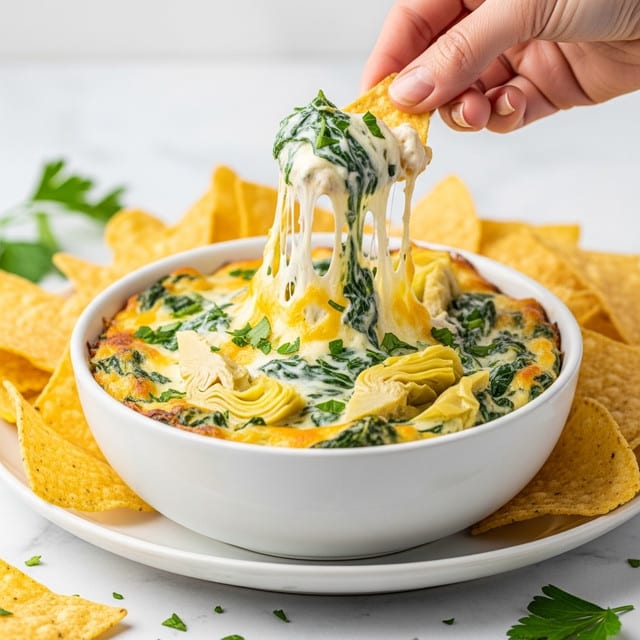 Hot Spinach Artichoke Dip Recipe