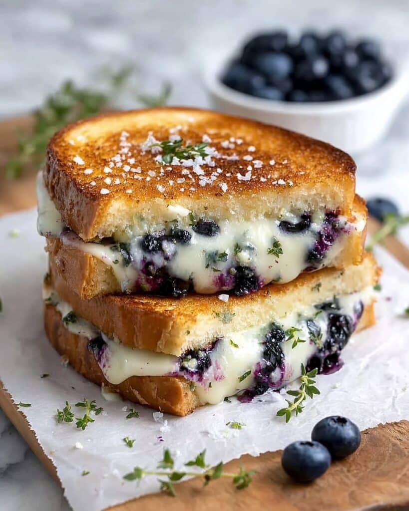 Crispy Blueberry Grilled Cheese Recipe
