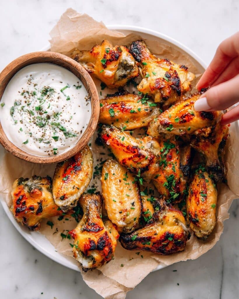 Ranch Seasoned Oven-Baked Chicken Wings Recipe