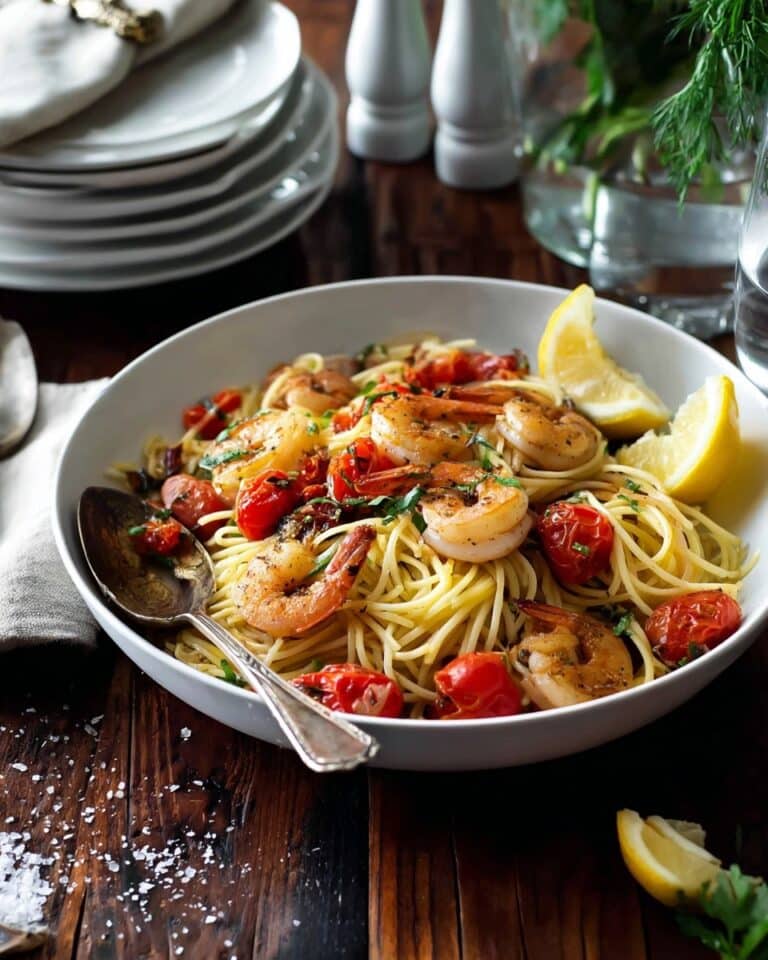 Shrimp Prawn Pasta with Lemon Recipe